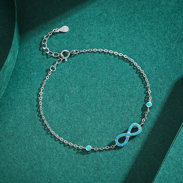 Pulsera Plata Infinito con Turquesa de Plata